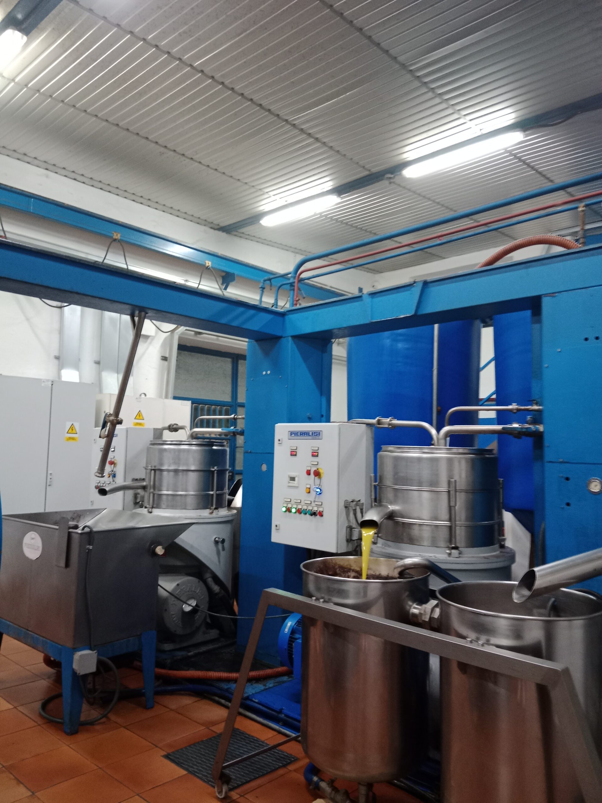 Proceso artesanal de producción de aceite de oliva